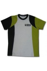 T111 來版訂購t恤  印製logo班tee  訂購團體班衫  訂製t-shirt供應商HK    白色撞黑色、綠色  少量團體服製作